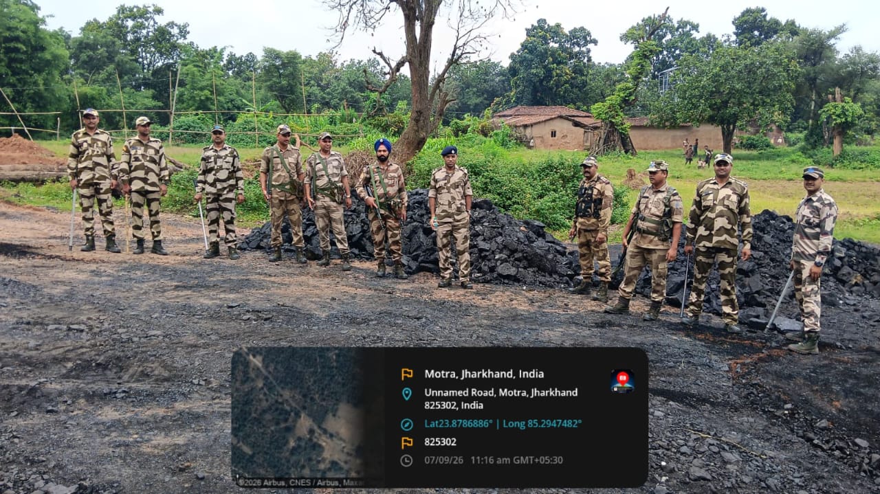 अवैध कोयला खनन पर CISF की बड़ी कार्रवाई, ट्रक समेत 41.20 टन कोयला जब्त